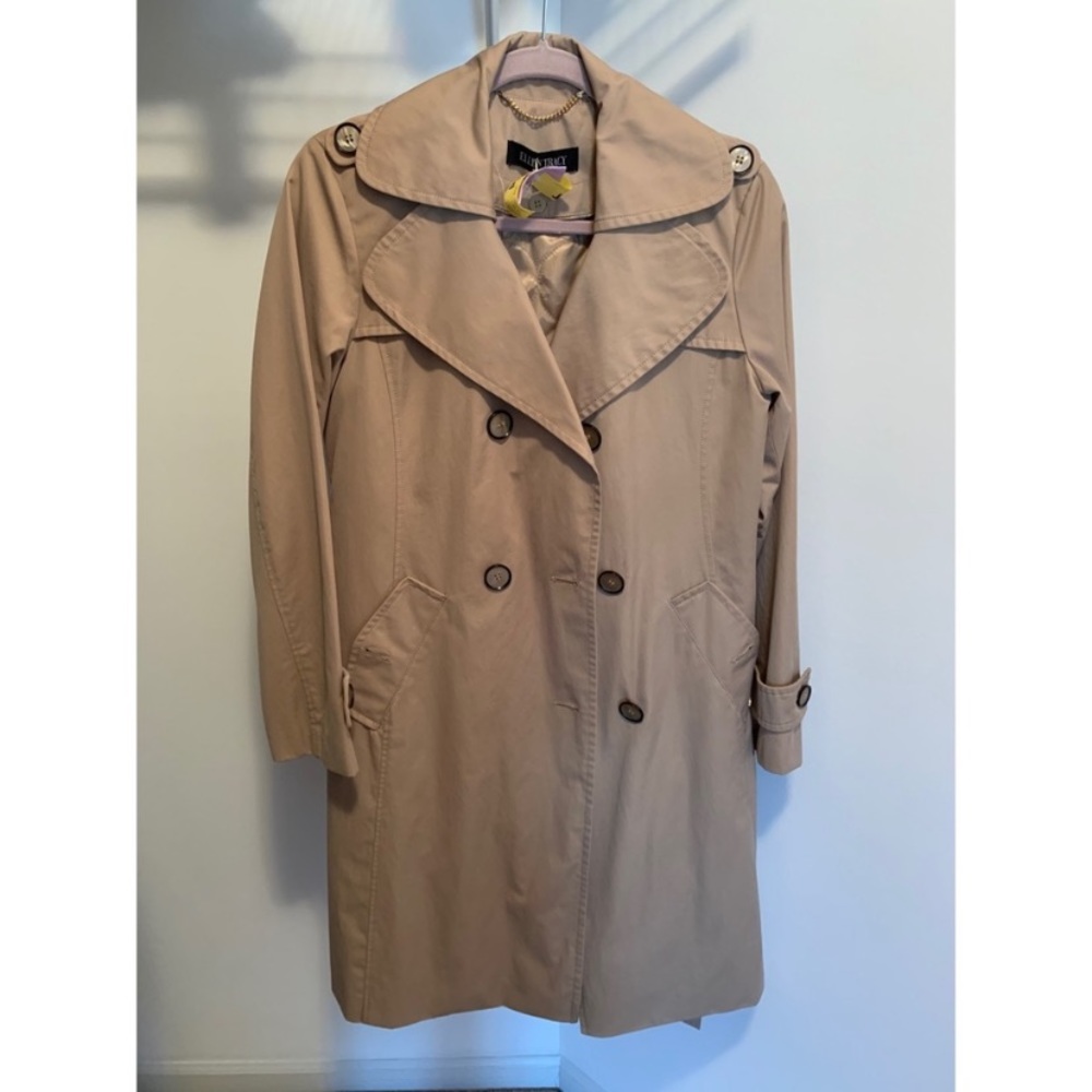 Ellen Tracy Classic Trench Coat - S